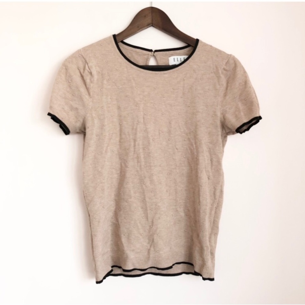 Elle Swiss Dot Knit Top